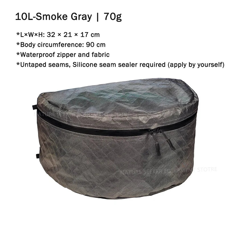 10L Packing Pods Ultralight UHMWPE Material Stuff Sack Organizer Pouch for Backpacking Hiking Gear