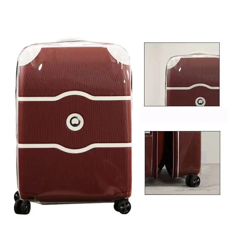 Transparent Cover for Delsey Chatelet Air Suitcase Protector with Zipper Luggage Case Customized Not Include Suitcase