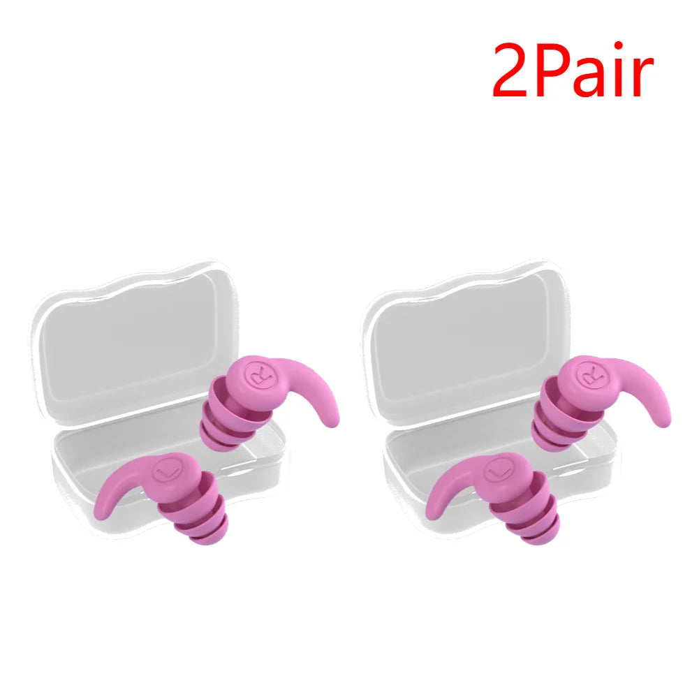 Children Silicone Ear Protector Canceling Noise 3 Layers Swimming Earplugs Hearing Protector anti-noise Plugs Noise Reduction