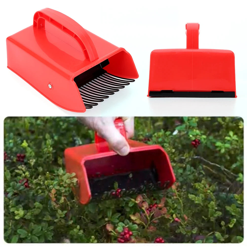 Berry Picker Blueberry Picker Scoop with Metal/Plastic Comb Huckleberry Picking Rakes Labor Saving for Easier Berry Harvester