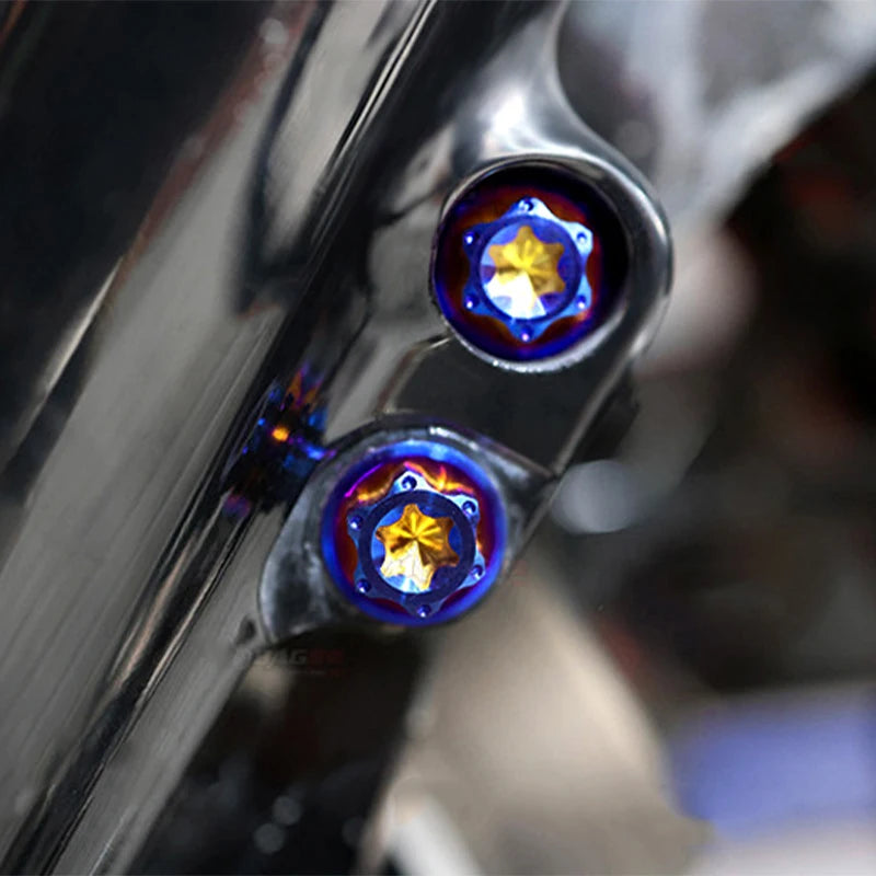 Titanium Alloy Colors Brake Caliper Mounts Bolts Front Fender Screws Fit HD Touring Softail XL Motorcycles