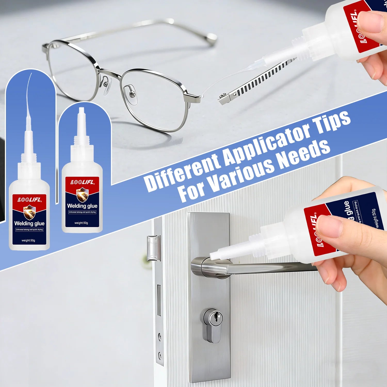 Quick Drying Oily Super Glue Universal Waterproof Welding Adhesive High Viscosity Oil Based Glue For Daily Repair Metal Plastic