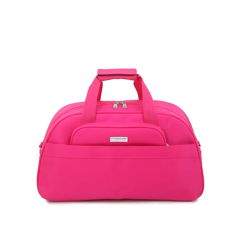 Large Capacity Luggage Bag Travel Bag Handheld Carry-On Bag Lightweight Short Trip Bag Unisex Oxford Cloth Pure Color Simple ...