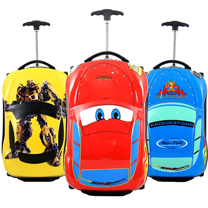 3D Car Kids Suitcase set Travel Luggage Children Travel Trolley Suitcase for boys suitcase for kids Rolling luggage suitcase