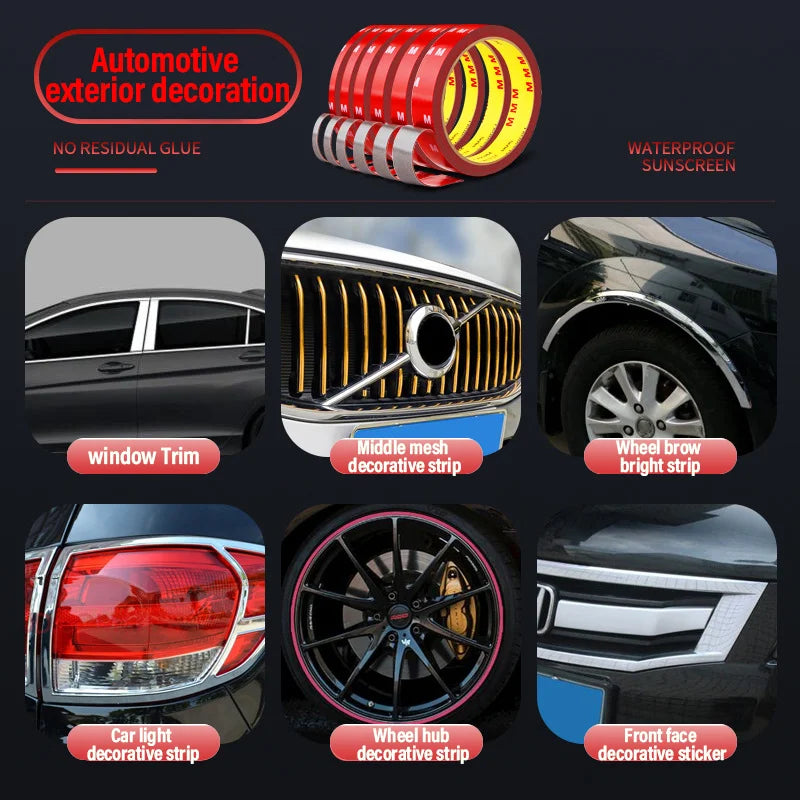 Extra Strong Double Sided Adhesive Tape Waterproof Acrylic Foam Adhesive Tape For Car Home High Temperature Fixing Sticky Tape