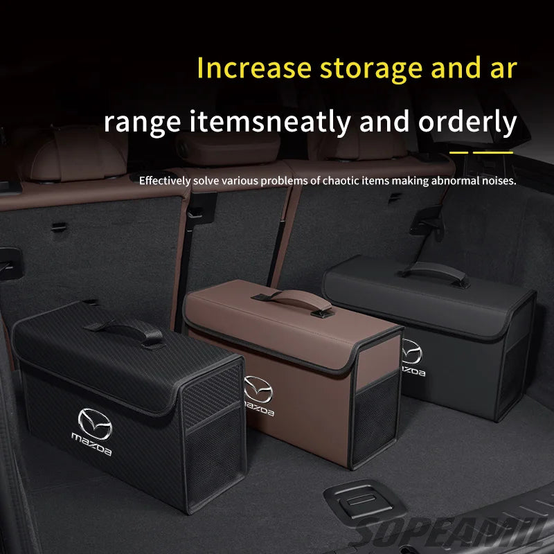 Car Trunk Organizer Box Tailbox Stowing Tidying Storage Bag For Mazda 3 6 SKYACTIV Axela Atenza CX30 CX60 CX70 CX80 CX3 CX5 CX9