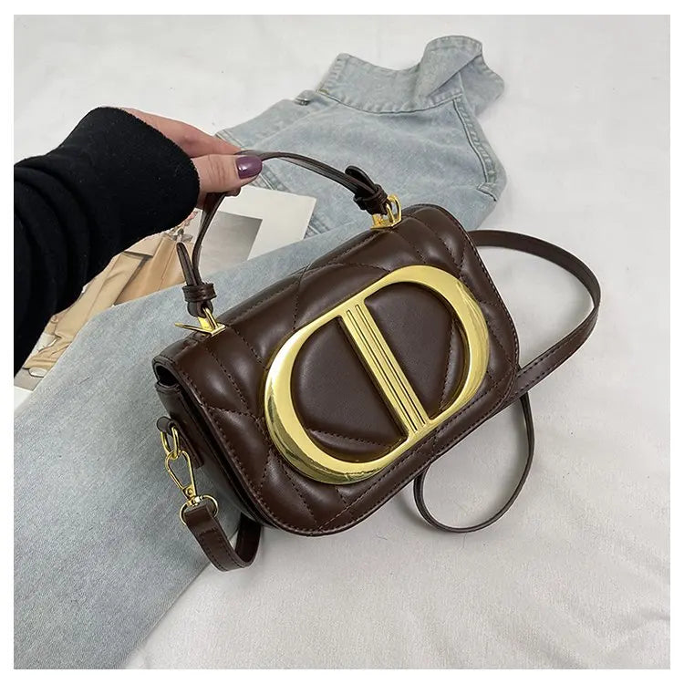 Stylish Designer Diaper Bag Women's Leather Tote Luxury Crossbody Bag Vintage Minimalist Large Capacity Elegant Fashion