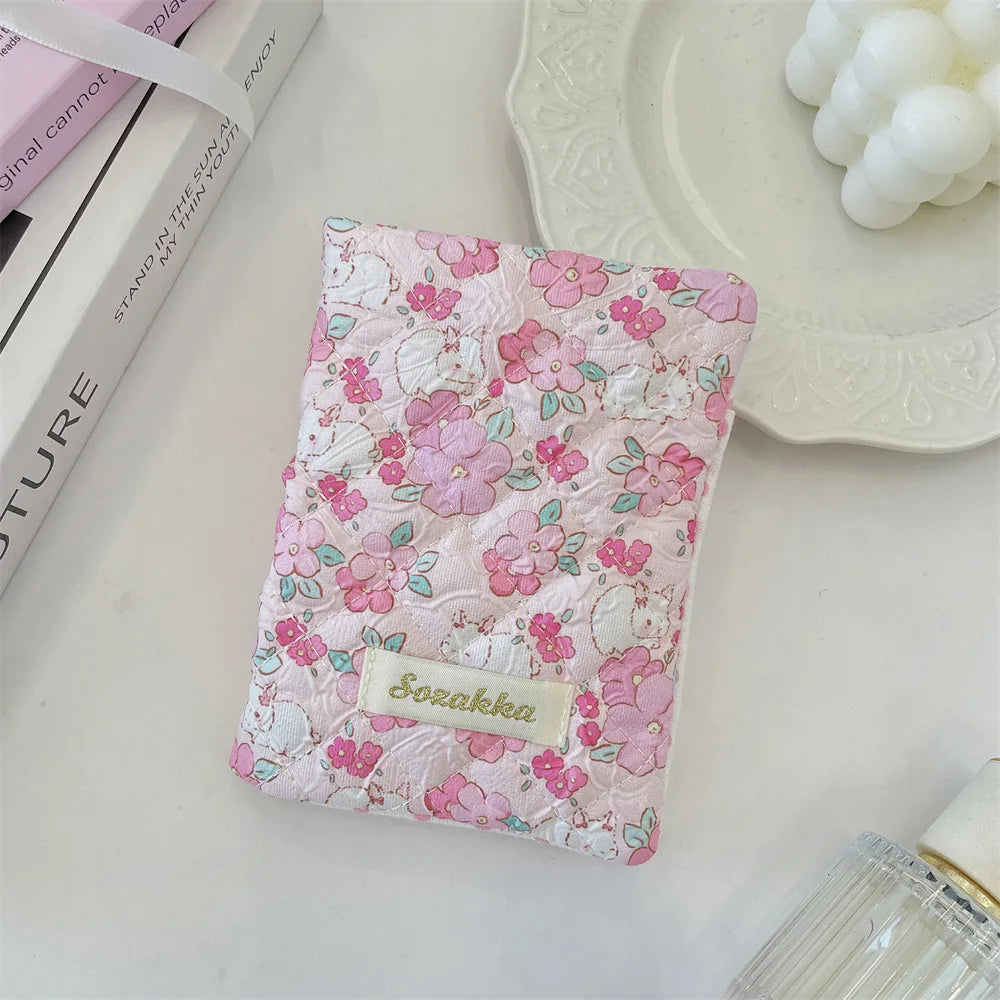 Cute Cartoon Flower Passport Cover for Women Multifunctional Polyester Travel Accessories Holder Passport Cover Women Luxury
