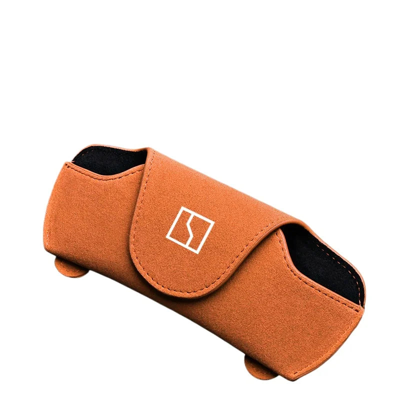 Car storage glasses case For Zeekr series 001 007/009 X 7X Suede sun visor sunglasses clip car interior supplies