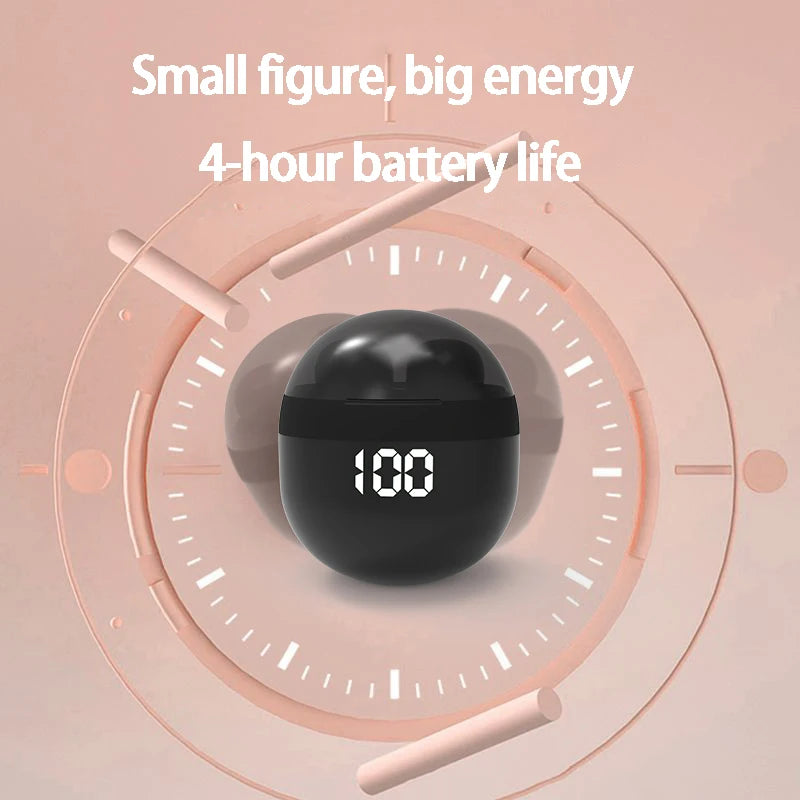 Super bass Sleep Headphones Wireless Bluetooth Earphones With Mic Sports Earbuds Noise Reduction Mini HD Headset For Smart Phone