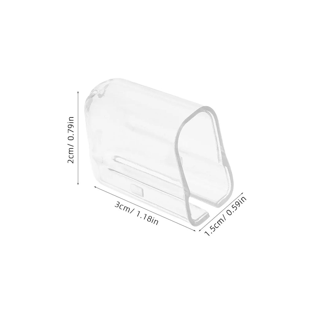 20Pcs Electric Toothbrush Head Protection Covers Transparent Travel Portable Caps for Manual and Electric Heads