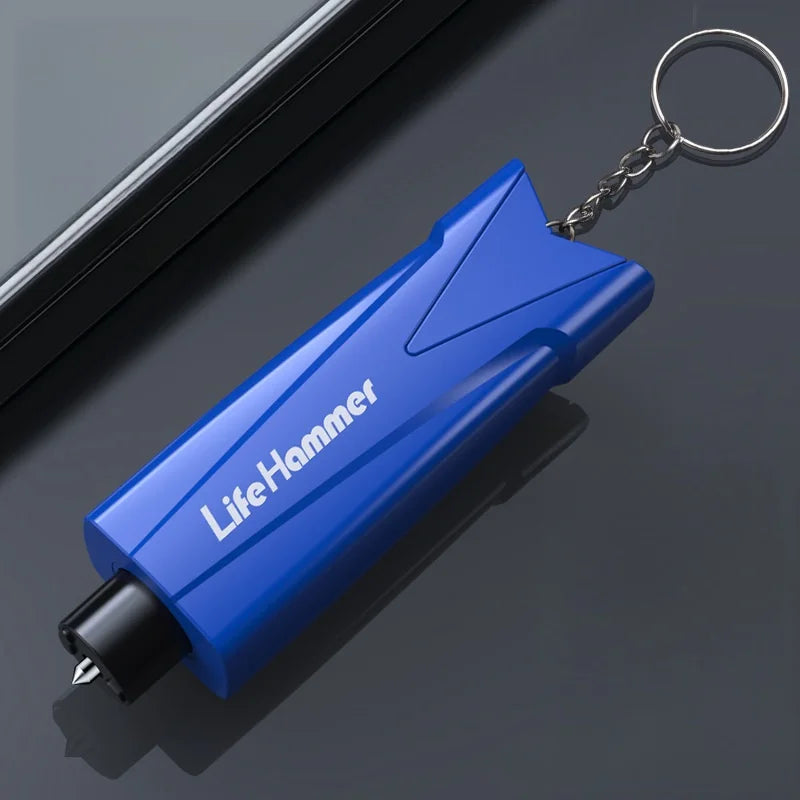 Car Safety Hammer Auto Emergency Glass Window Breaker Seat Belt Cutter Life-Saving Car Emergency Escape Hammer Survival Whistle