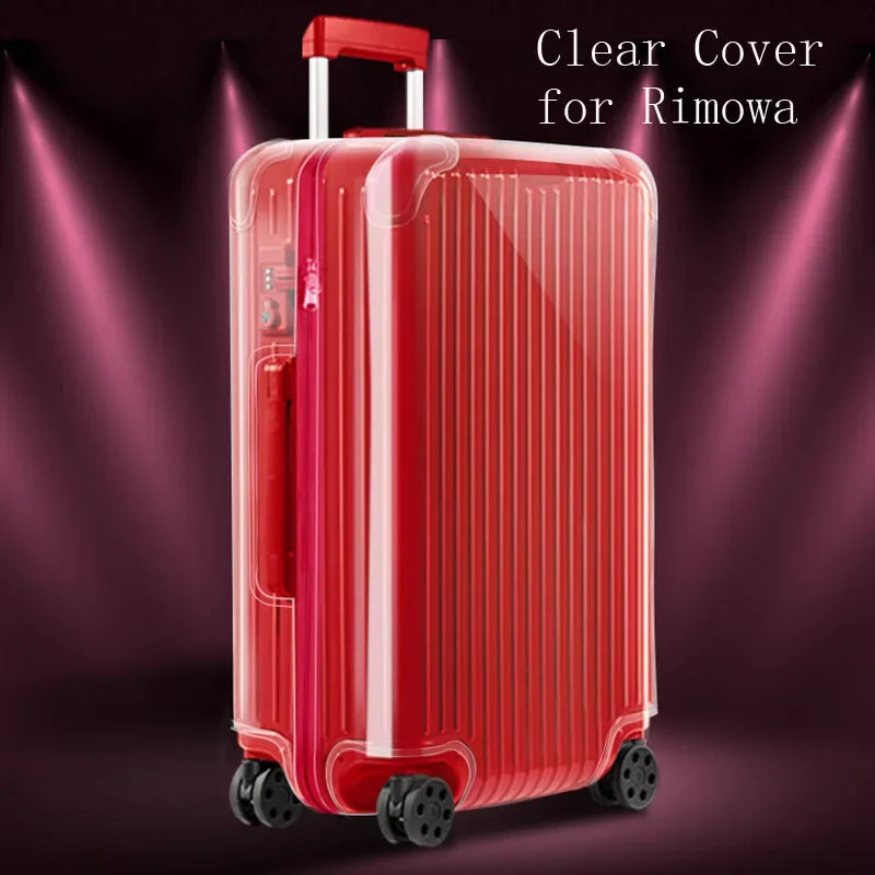 Clear Cover For Rimowa Essential with Zipper High Quality Suitcase Protector Customized Luggage Covers for 20"22"26"28"30"33"