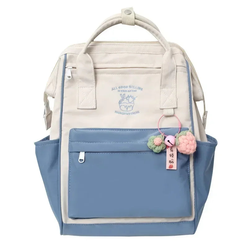 Japan Trend Backpack Kawaii Bag Waterproof Backpack Leisure School Bag for Girls Large Capacity Sports Weekend Travel Backpack