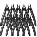 Wire Zip Tie Cutters Micro Flush Cutter 5 Inch Precision Wire Clippers Small Side Cutting Pliers for Jewelry Making, Electronics