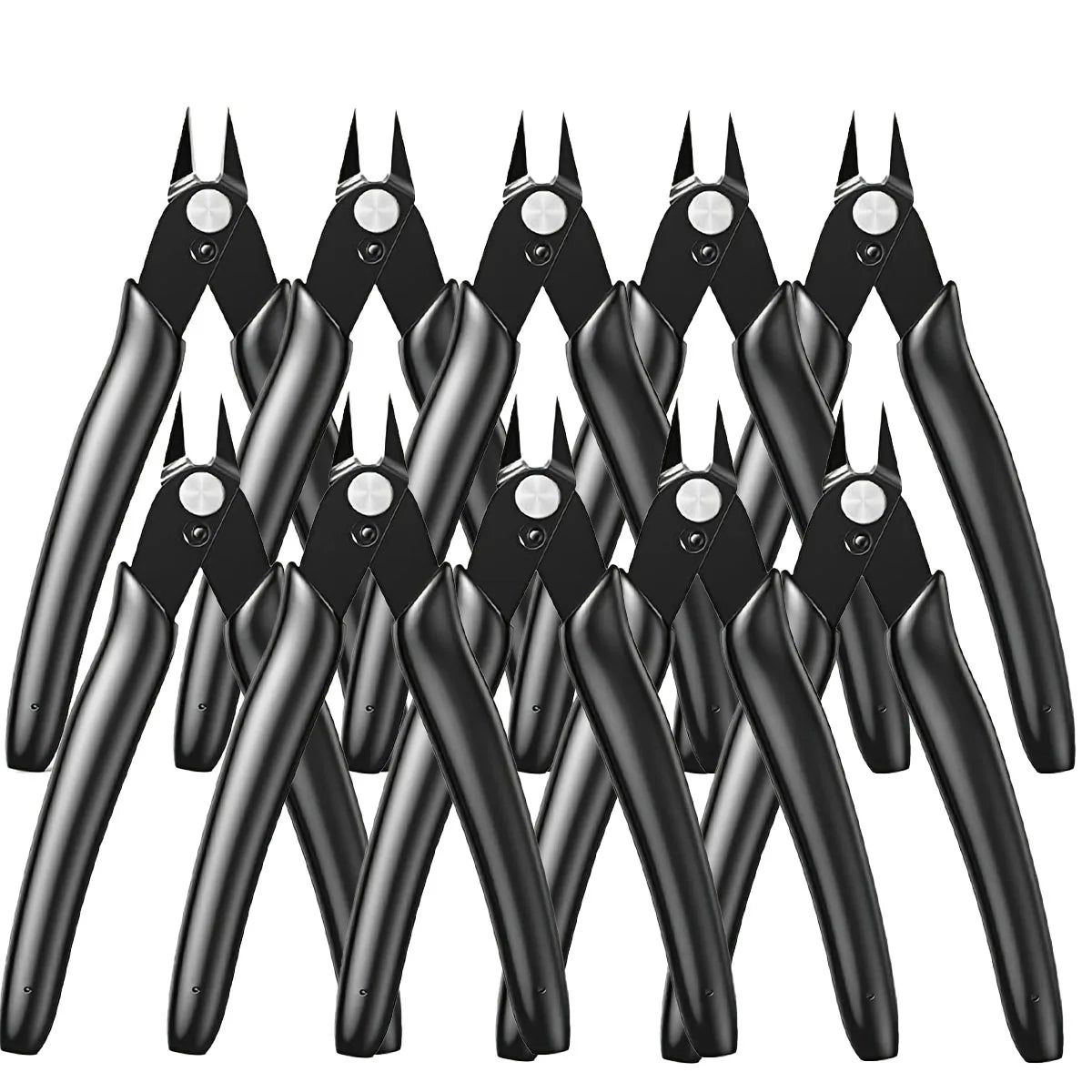 Wire Zip Tie Cutters Micro Flush Cutter 5 Inch Precision Wire Clippers Small Side Cutting Pliers for Jewelry Making, Electronics