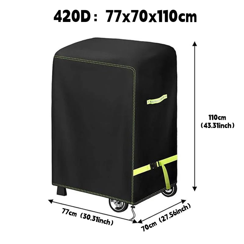 420D Outdoor Barbecue Cover, Marine Barbecue Stove Protective Cover, Lightweight Portable, Dust Cover, Waterproof and Sun Protec