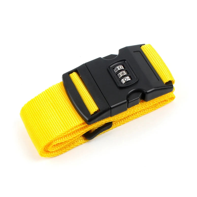 Adjustable Luggage Strap 1 Pcs Packing Belt Travel Essential Accessories Suitcase Supplies Fixed Belt cipher lock Suitcase Strap