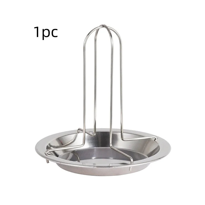 1Pc/Stainless Steel Chicken Roasting Rack Outdoor Barbecue Stand Multifunctional Chicken Roaster Home Picnic Grill