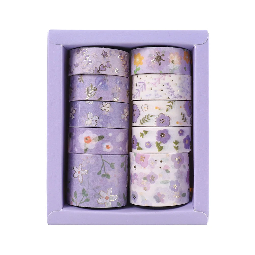 12Pcs/Set Japanese Style Washi Tapes Masking Tape Washi Stickers Scrapbooking Adhesive DIY Decorative Stationery School Supplies