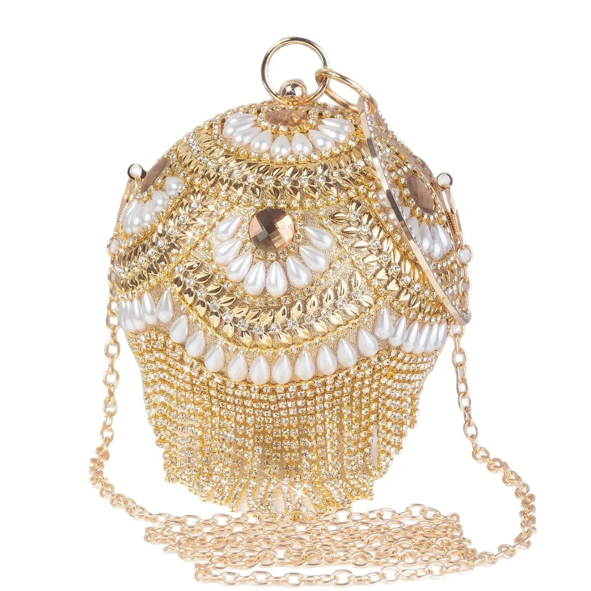 Shiny Rhine Diamonds Cosmetic Bags Portable Ladies Dinner Bags Handmade Bags Light Luxury