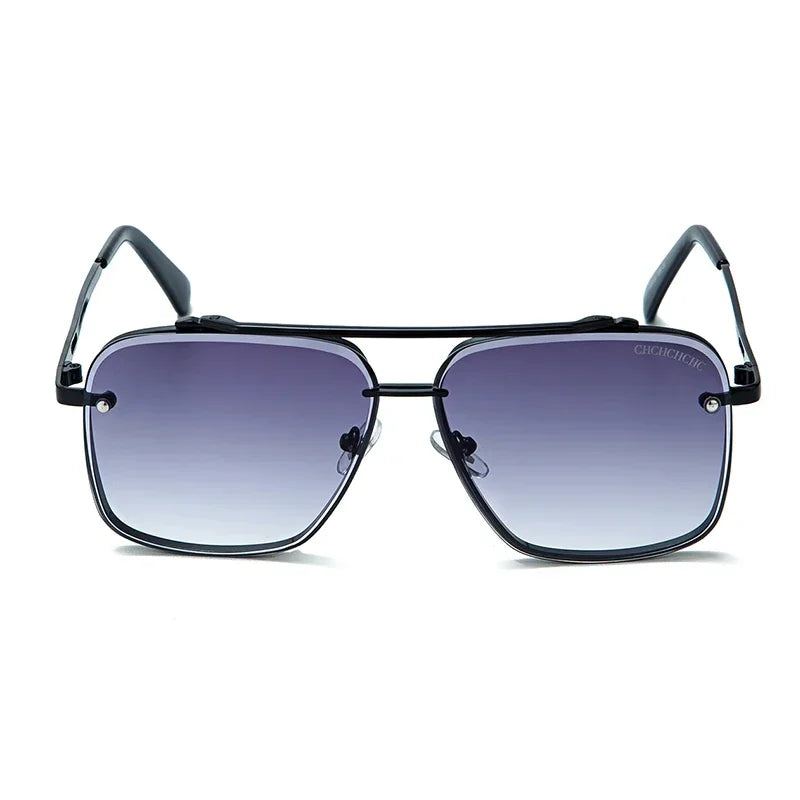 CH Elegant Large Frame Luxury Sunglasses Women Fashion Beach Classic Simple Light Versatile Eyewear
