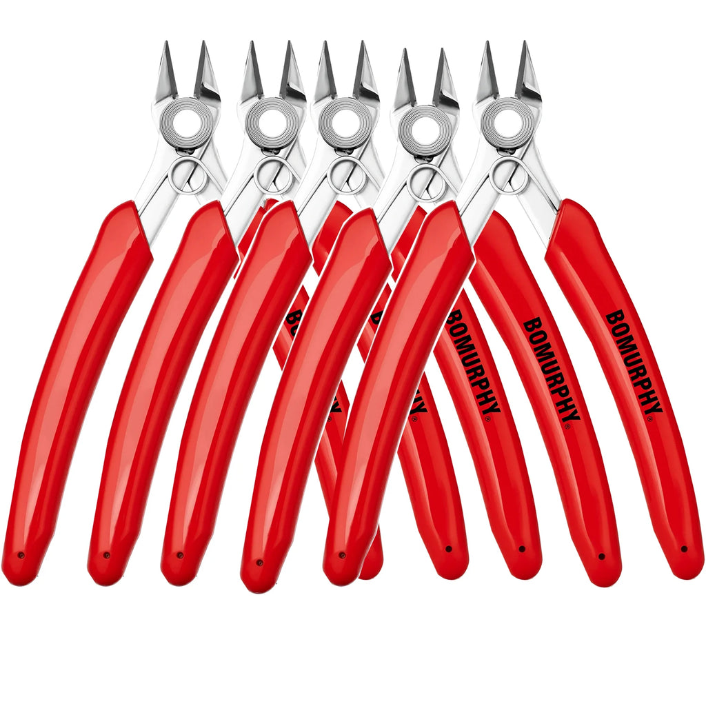 BOMURPHY Diagonal Pliers Precision Wire Cutters Nipper for Electronic Repair DIY Craft Cutting Tools