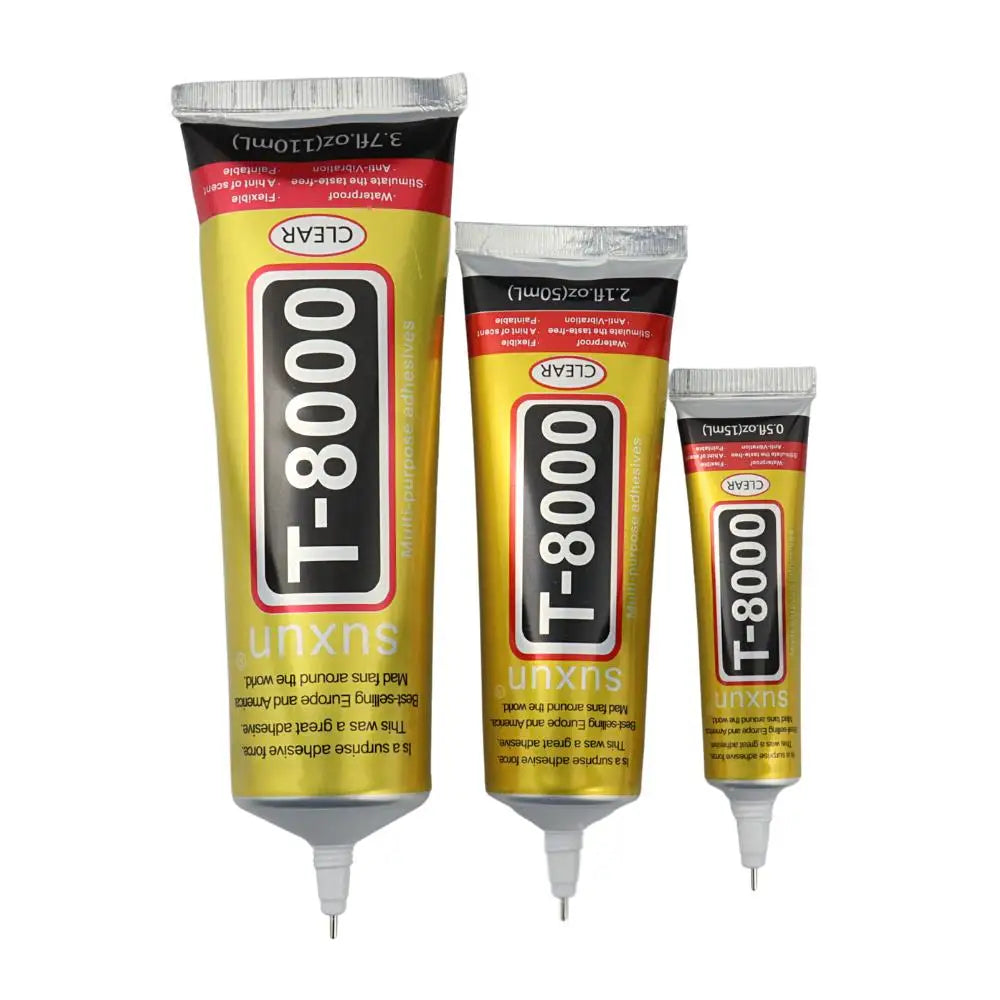 1pcs 15/50/110ML T-8000 Universal DIY Glue SUXUN T8000 Glue Clear Contact Phone Ziai Repair Glass Plastic Adhesive