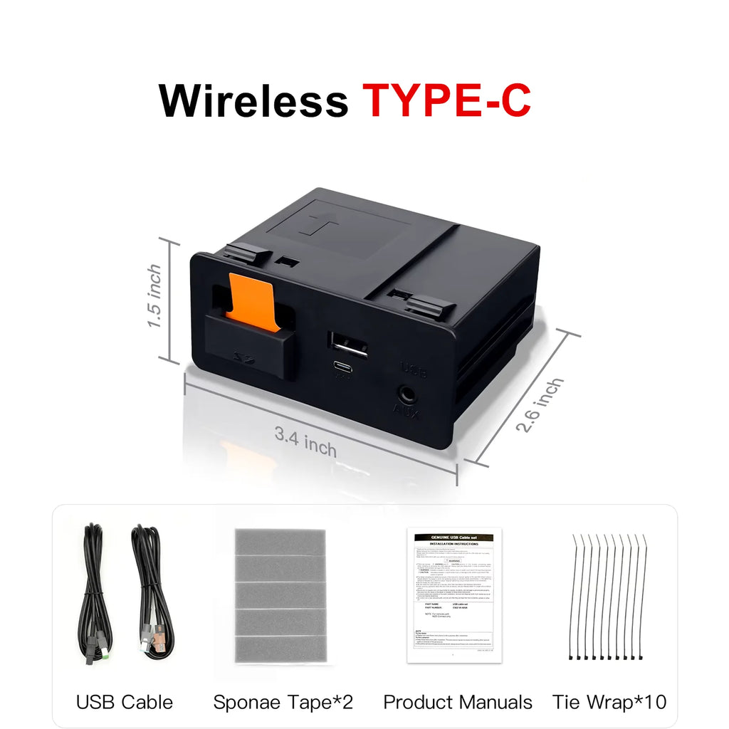 CARABC For Retrofit Mazda 2 3 6 CX3 CX5 CX8 CX9 MX5 Demio Miata TK78669U0C Kit Carplay Android Auto Adapter UBS Hub OEM