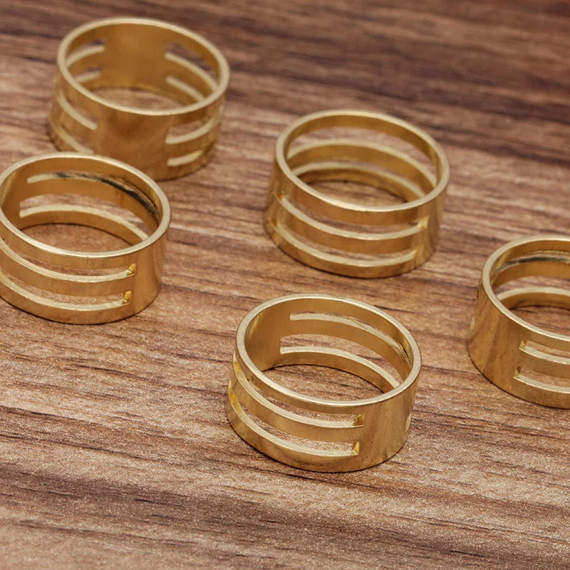 5Pcs Fashion New DIY Raw Brass Open/Close Jump Ring Tools For Jewelry Making DIY Tool (Color: Gold) Circle Round Copper