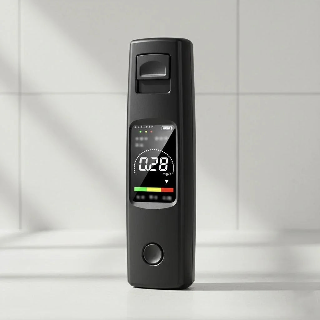 Professional Portable Alcohol Tester High Precision Digital Breathalyzer for Cars and Vehicles Breath Alcohol Meter Blow Detector Contactless Alcohol Gauge Measuring Instrument for Driver Safety Driving Gadget Auto Electronic