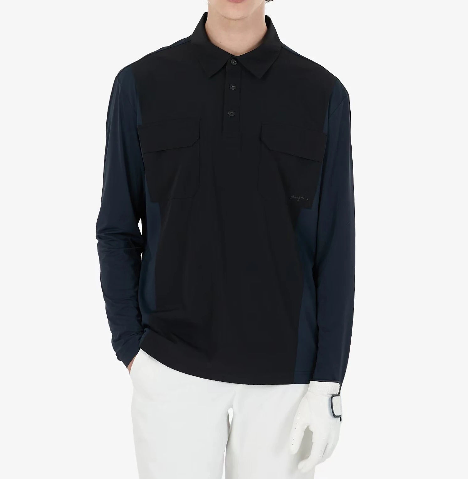 New early autumn men’s golf long sleeve shirt stretch casual sports wear apparel clothing top