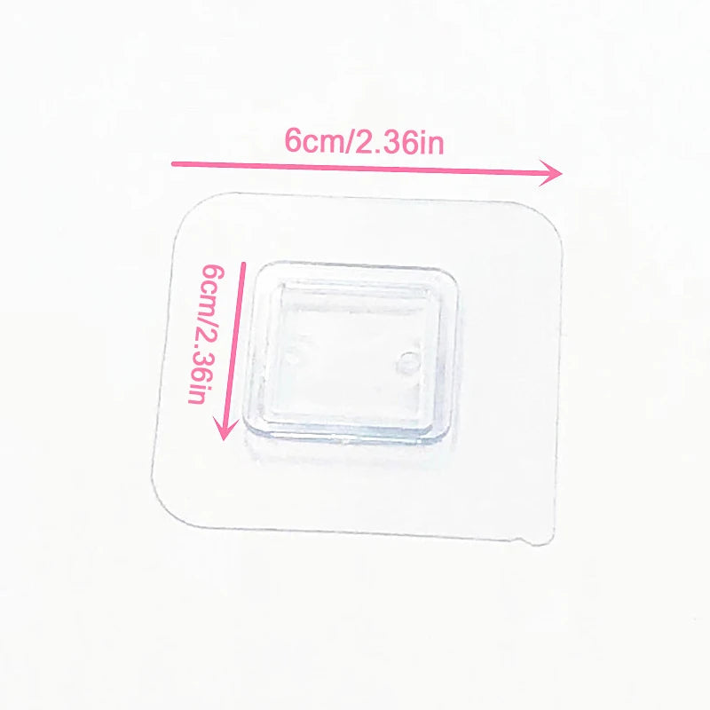 1Pcs Transparent Wire Shelf Wall Mount Sticker Sided Fixing Patch Wall Self Adhesive Hook For Kitchen Bathroom Gadget