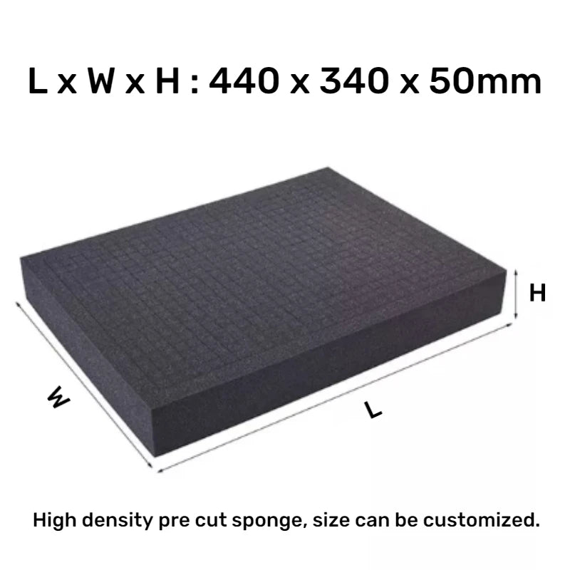 High Density Cutting Toolbox Foam Pick Pluck Foam Insert Precorted Shadow Foams For Hard Case Pre-Cut Shockproof Sponge Cushion