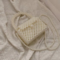 2023 Pearl Crossbody Bags Handmade Beaded Pearl Handbags Fashion Girl Gift Phone Pocket Wedding Party Clutches