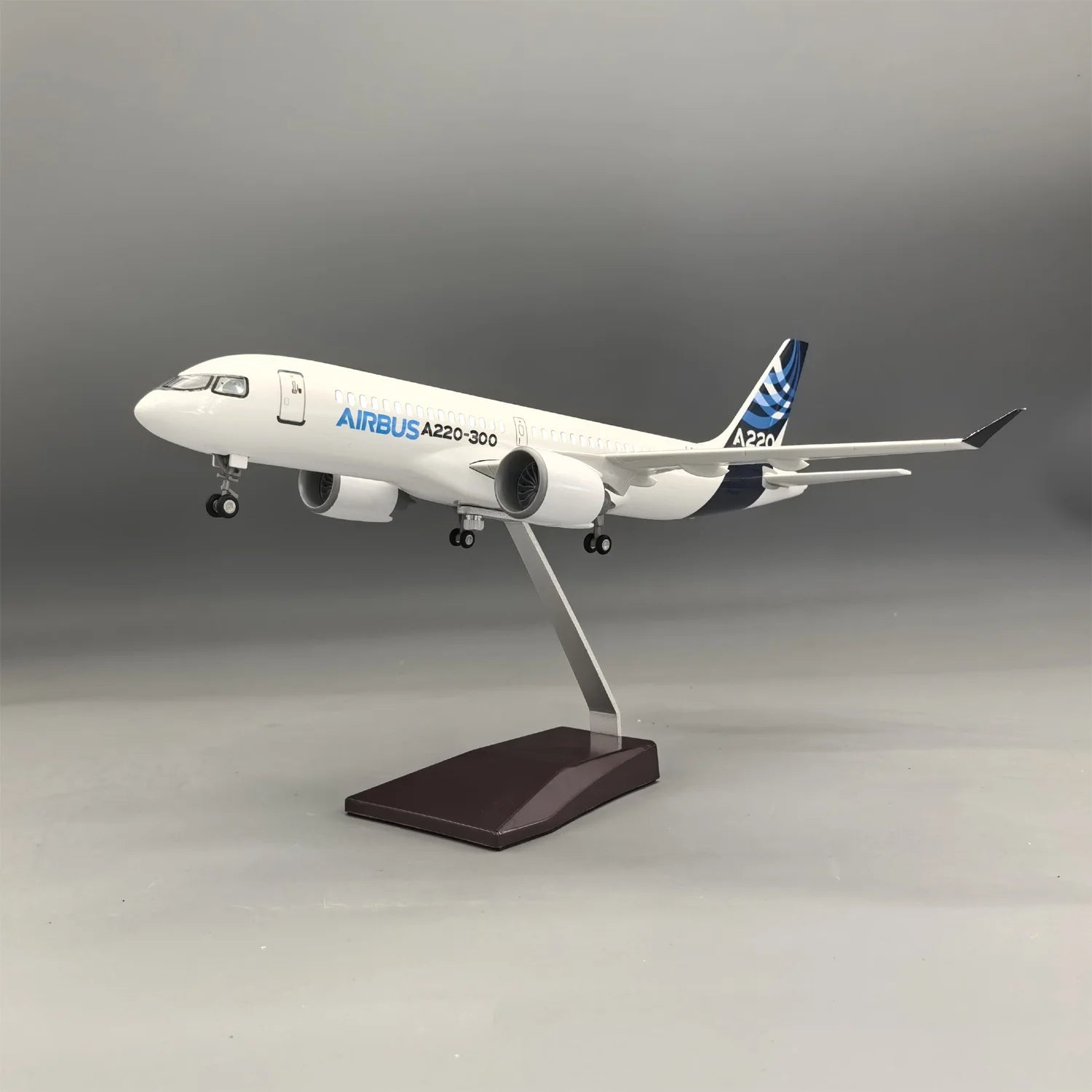 1/100 Scale for A220 prototype neo Airplane Model for Adult Pre-Built Model kit Airplane Collection Creative Tabletop Displays