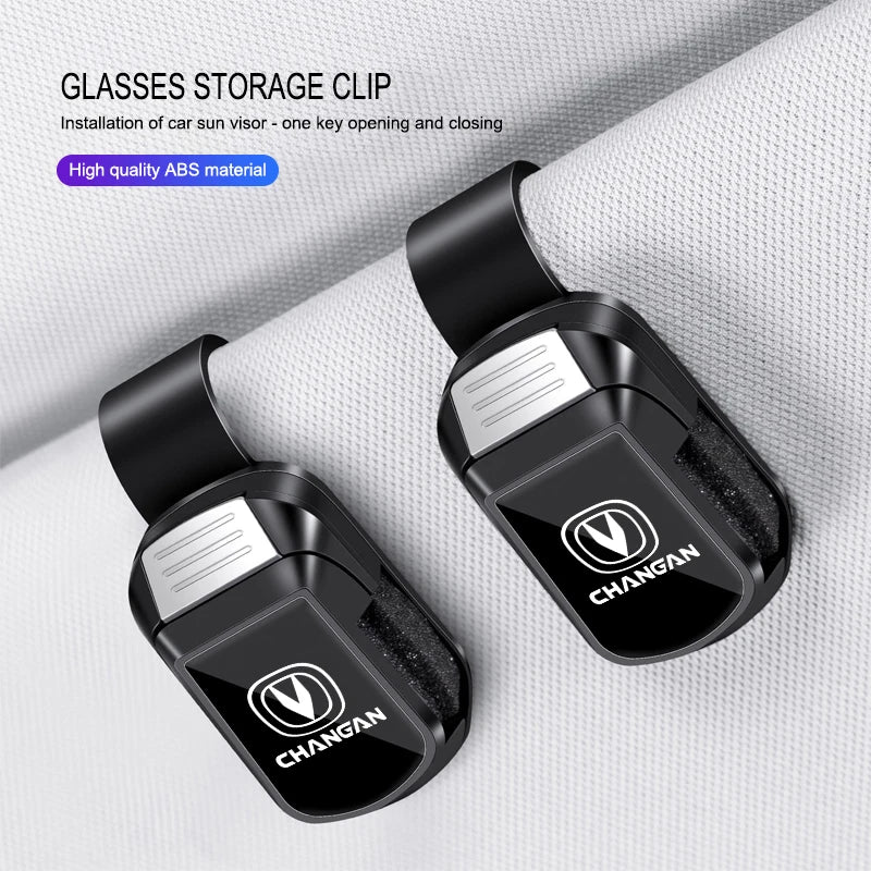 Car Glasses Storage Clip Sun Visor Sunglasses Holder For Changan CS75 CS35 Plus CS15 CS95 RAETON CX70 CS55 EADO CX20 Alsvin CS15