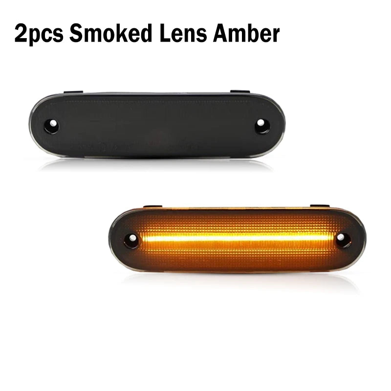 White Amber Red LED Bumper Side Marker Turn Signal Lights Driving Lights For 1990-1997 Mazda Miata & For 1999-2005 Mazda MX-5