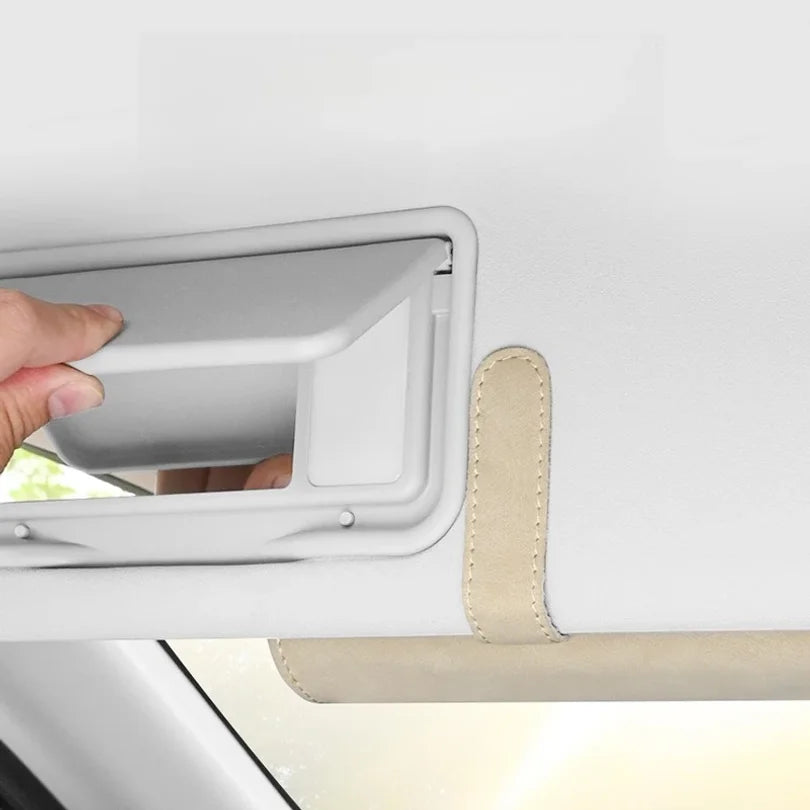 Car Eyeglass Case Automatic Closing Non-slip Auto Sun Visor Glasses Holder Magnetic Multi-functional Eyewear Clips Wholesale