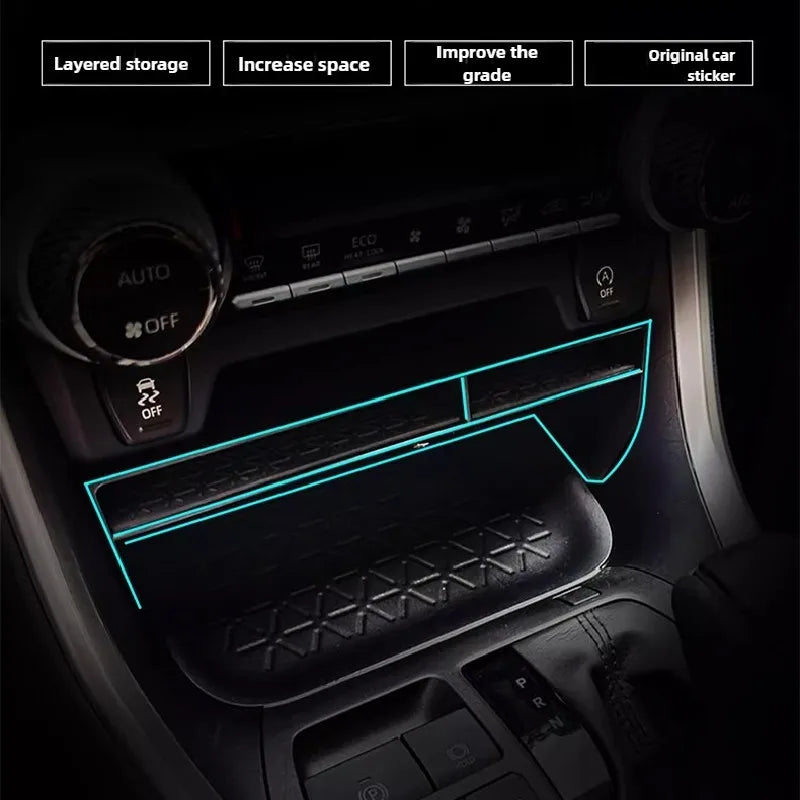 For Toyota RAV4 XA50 2019~2025 RAV 4 Hybrid Car Armrest Storage Box Console Dashboard Sundries Tidying Tray Interior Accessories