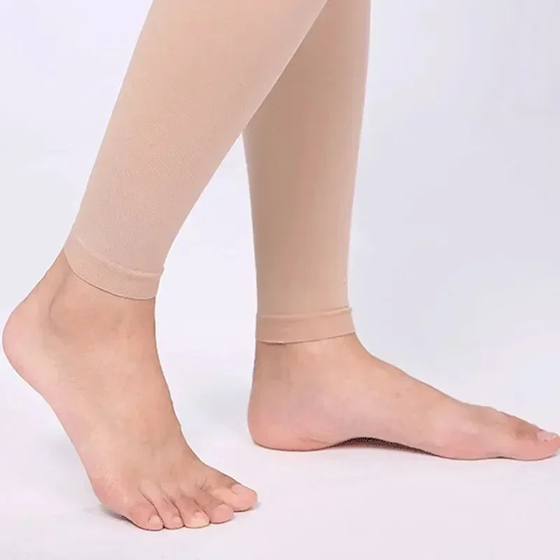 Unisex Class 2 23-32mmHg Thigh High Compression Socks Medical Support Stockings for Varicose Vein Prevention & Stress Relief