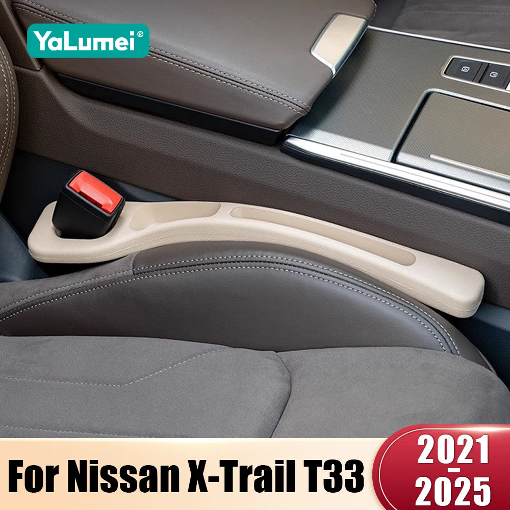 For Nissan X-Trail XTrail T33 2021 2022 2023 2024 2025 2PCS Universal Car Seat Leak Proof Strips Gap Side Seam Filler Storage