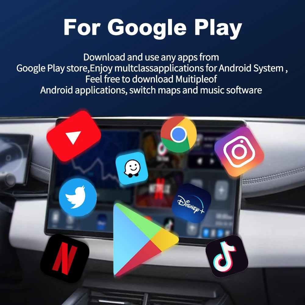 MMB Wireless CarPlay Android Auto AI Box Android13 QCM6125 8-Cores BT5.2 Auto Connection GPS for BYD Seallion DENZA D9 Polestar4