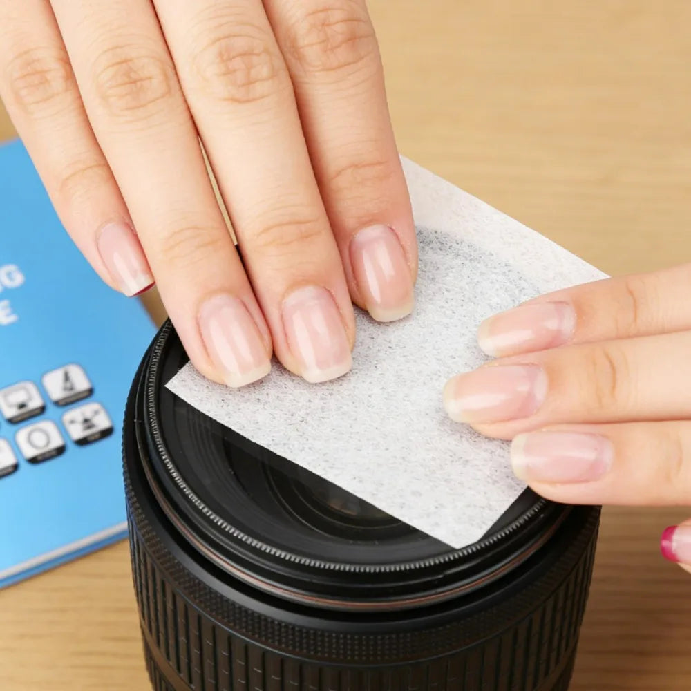 100-300Sheet Universal Lens Cleaning Tissue 10*7.5cm Camera Lens Cleaning Paper Soft Wipes Booklet for Phone/Lens/Optics Glasses