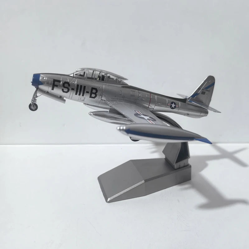 JASON TUTU Diecast Metal 1/72 Scale F-84 Thunderjet Fighter Military Model Airplane Collect Gift