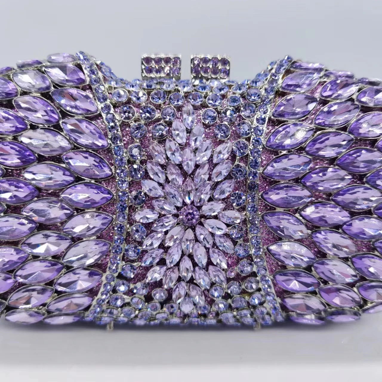 High Quality Diamond Horse Eye Bag Crystal Clutch Purse Dinner Luxury Women's Handbag