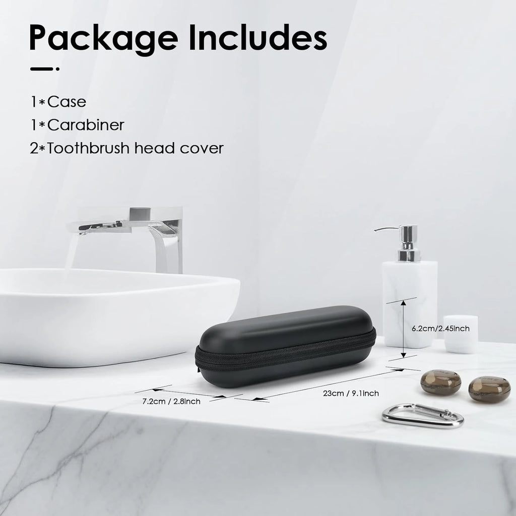 Electric Toothbrush Case For Oral B / Oral-B Pro / Philips Sonicare / Aquasonic, Shockproof,Waterproof,Compact Storage Bag
