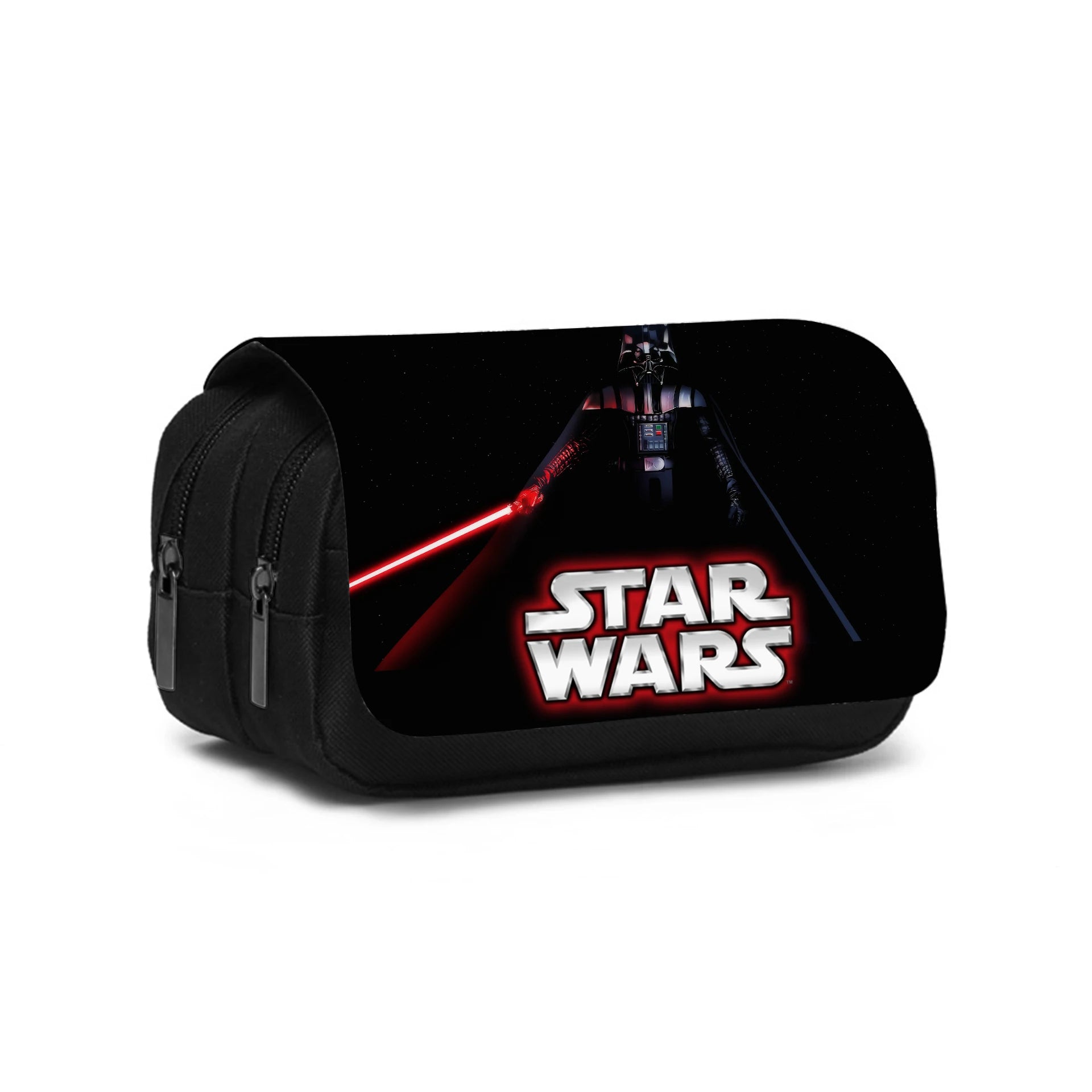 Star Wars Movie Double layered Pencil Case Large Capacity Stationery Organizer Bag for Boy Girls and Students Pen Bag