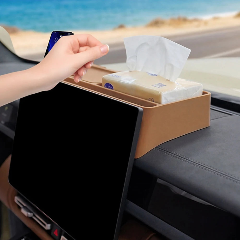 Suitable For Chery Icar V27 Screen Rear Storage Box Silicone Car Interior Decoration Modification Accessory