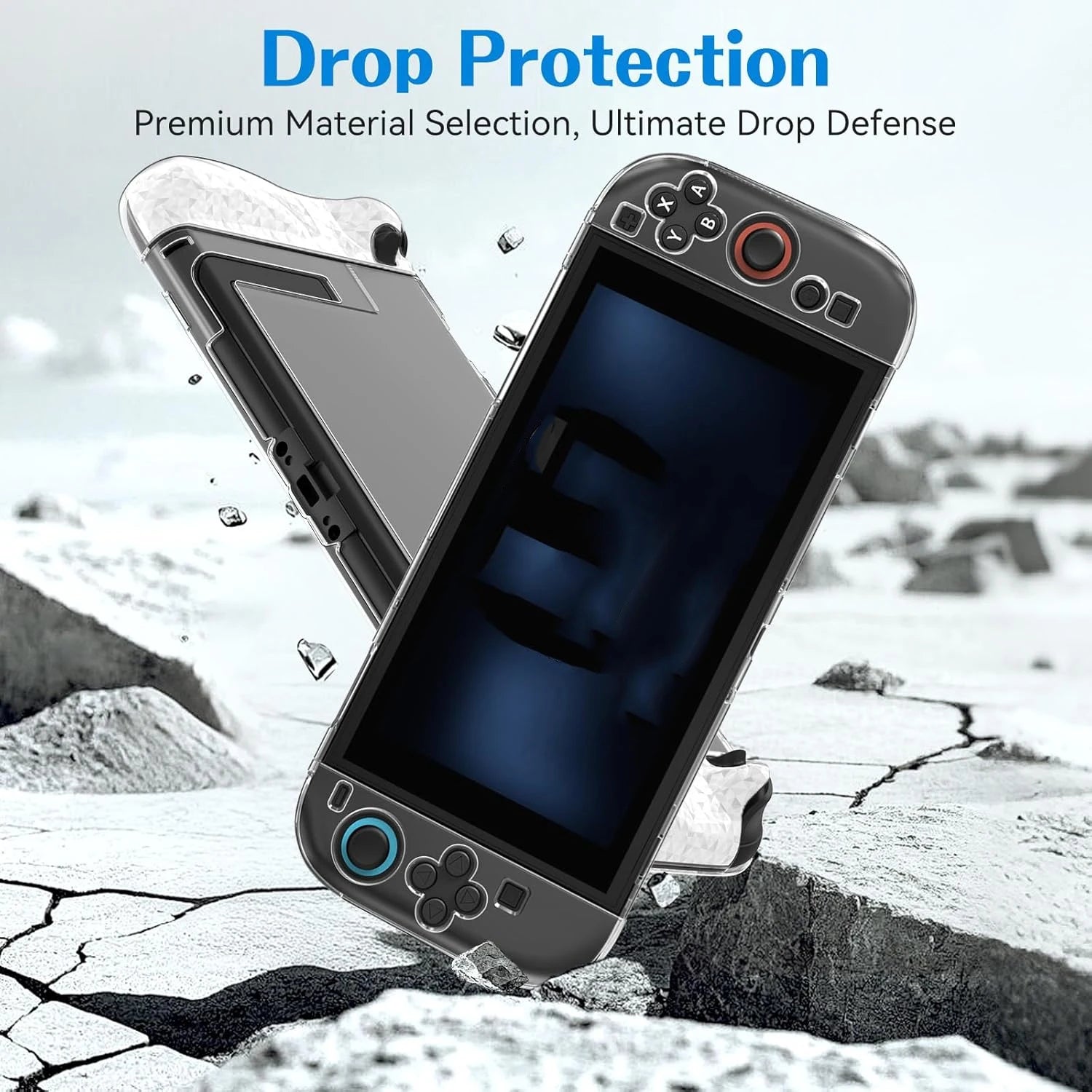 PC+TPU Clear Case Crystal Protective Cover for Nintendo Switch 2 Anti-Scratch Split  Shell Protector For Switch 2 Accessories
